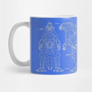 Design prototype mechagodzilla Mug